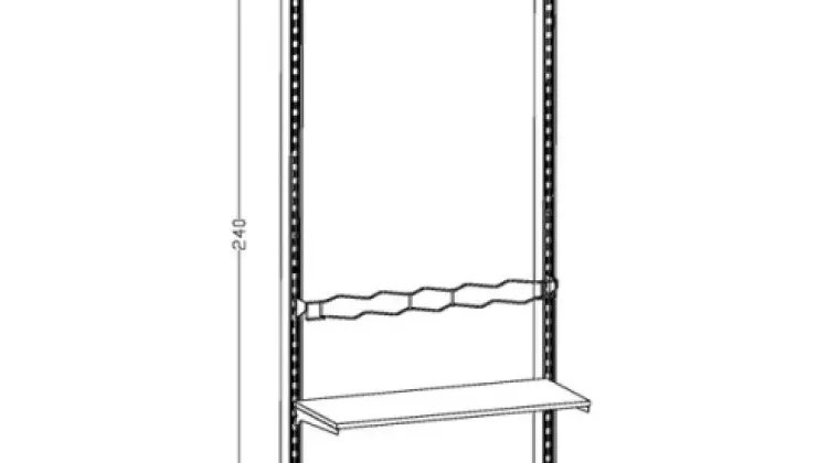 Regał sklepowy - moduł LINE L-05