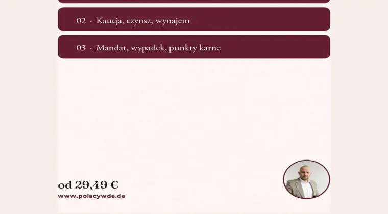 Ubezpieczenie adwokackie w Niemczech po polsku, od 29,49 €