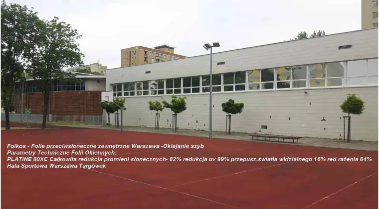 Przyciemnianie szyb Warszawa Oklejanie okien folią przeciwsłoneczną zewnętrzną -folie z filtrem UV i IR