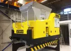 Machine for the production of hollow core slabs by extrusion