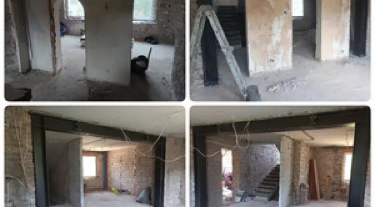 Przebudowy belki stalowe podciągi nadproża wyburzenia