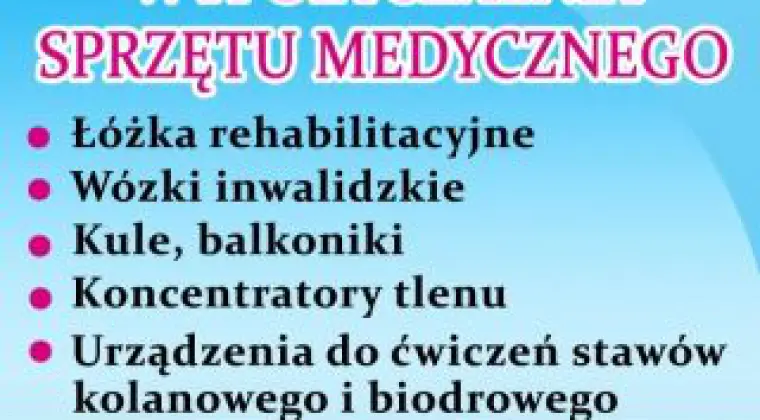 Wypożyczalnia sprzętu rehabilitacyjnego