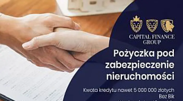 SZYBKA PRYWATNA POZYCZKA DLA FIRM I ROLNIKOW POD HIPOTEKE BEZ BIK