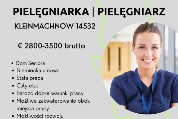 Pielęgniarka/Pielęgniarz - Dom Seniora - KLEINMACHNOW pod Berlinem 14532