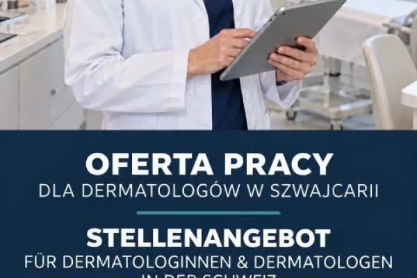 Lekarz Dermatolog – praca w Szwajcarii | Niemiecki B2