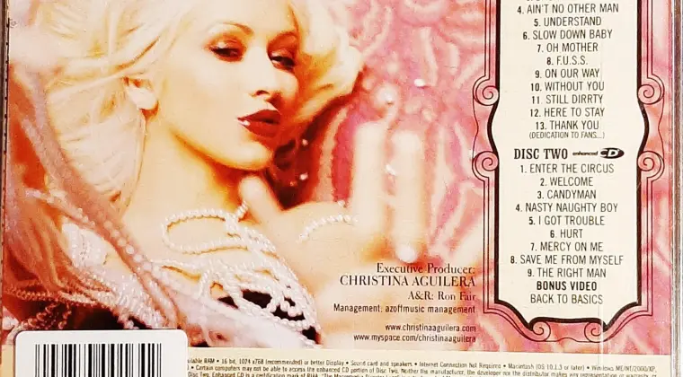 Polecam Podwójny Album 2X CD+ Video CHRISTINA AGUILERA- Back To Basics