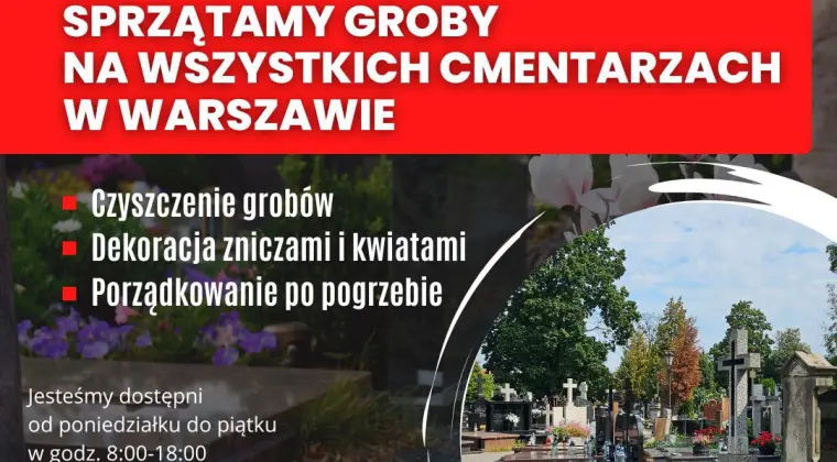 Groby Warszawa - Sprzątanie grobów Warszawa i okolice