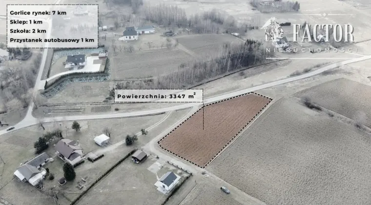 Działka budowlano-rolna 20 ar, Dominikowice 1182S