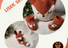BABY KNITTED hat, shoes with a  motif fox and cozy socks for children with a hat - perfect for heating a baby | HUG Me Collection