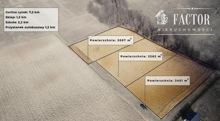 Działka budowlano-rolna 20 ar, Dominikowice 1182S