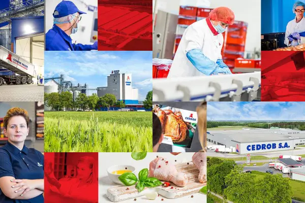 Pracownik produkcji z Zakładzie Surowców Paszowych