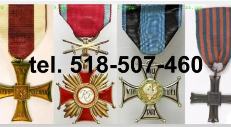 Kupie stare ordery, medale, odznaki, odznaczenia