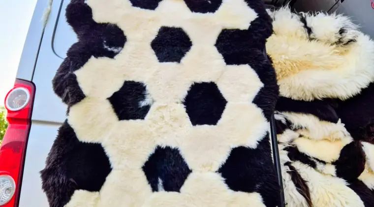 Ekskluzywne dywany PATCHWORK ze skór owczych