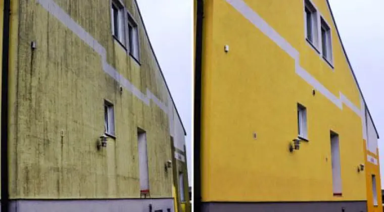 Mycie elewacji Słupsk. Mycie elewacji Ustka. CleanTECH - Usługi mycia ciśnieniowego