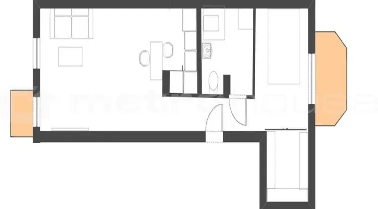 Klimatyzowane mieszkanie 43 m2 w dobrej cenie z wyposażeniem.