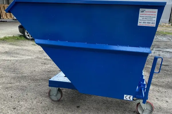 Kontener samowyładowczy, koleba na złom 2,5 m3