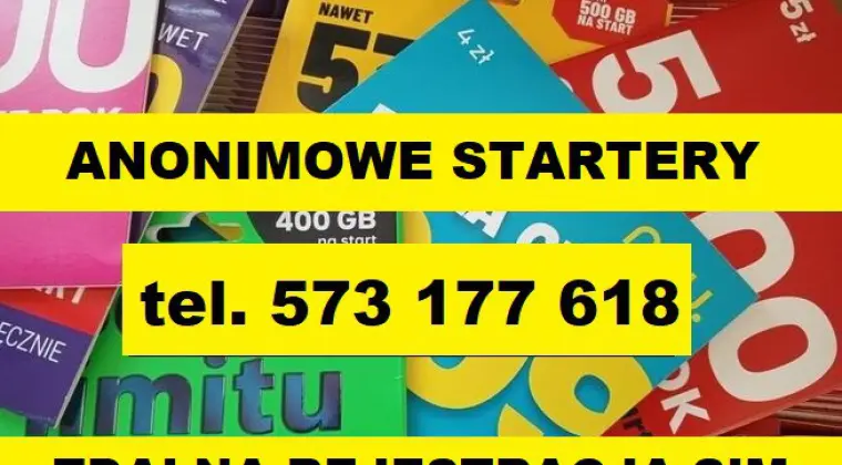 Działające zarejestrowane karty SIM prepaidy startery telefoniczne AKTYWNE Łódź