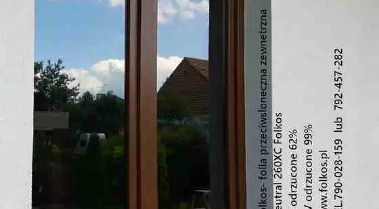 Folie zewnętrzne przeciwsłoneczne Warszawa -Oklejanie szyb Chrome 270X