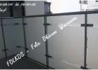 Oklejamy balkony w Warszawie- Folie matowe na szklane szyby balkonowe -Usługa oklejania balkony Wawa