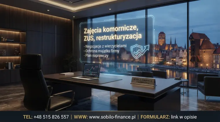 Trudny kredyt firmowy, zajęcie komornicze lub ZUS? Odzyskanie płynności dla firm [Cała Polska]