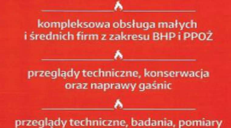 Usługi szkoleniowe, usługi BHP