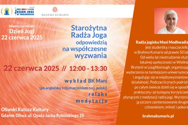 Międzynarodowy Dzień Jogi w Gdańskim Parku Oliwskim. Brahma Kumaris Gdańsk.
