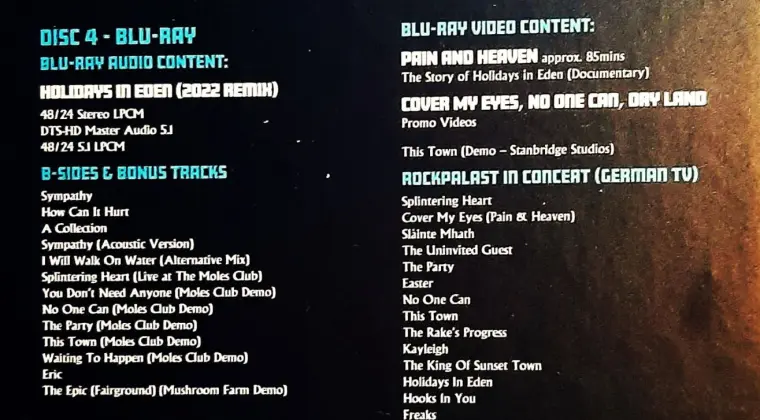 Polecam 4 Płytowy Album 3 Cd-1Blu Ray Koncert Zespołu MARYLLION Wersja de LUX