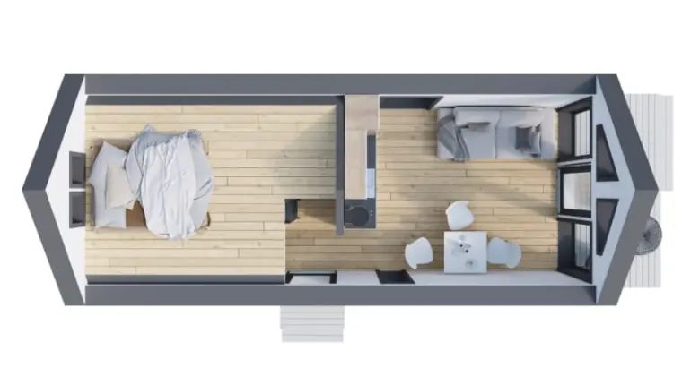 Modular House 38 m² with Terrace