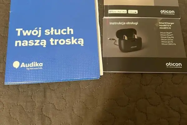 OTICON ZIRCON 1 miniRITE R – nowy, komplet, stan idealny, gwarancja, ładowarka