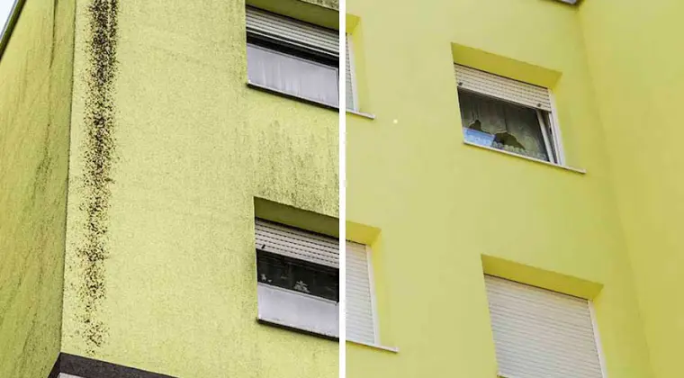 Mycie elewacji Słupsk. Mycie elewacji Ustka. CleanTECH - Usługi mycia ciśnieniowego