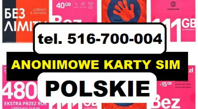 Zarejestrowane karty SIM Warszawa zdalna rejestracja kart SIM prepaid startery do telefonu komórkowego