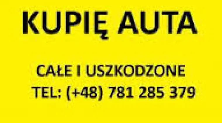 Kupię samochód zarejestrowany w PL lub DE