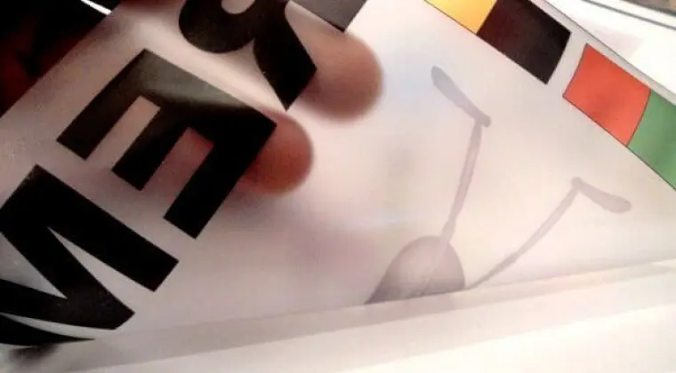 Wydruk na folii - projekt, wydruk