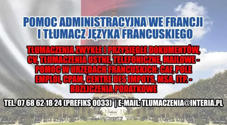 Profesjonalna Pomoc Administracyjna Tłumacz Języka Francuskiego 