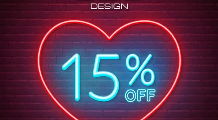 Walentynkowa promocja 15% Off