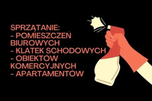 Usługi porządkowe. Sprzątanie biur, klatek schodowych, parkingów. Faktura VAT