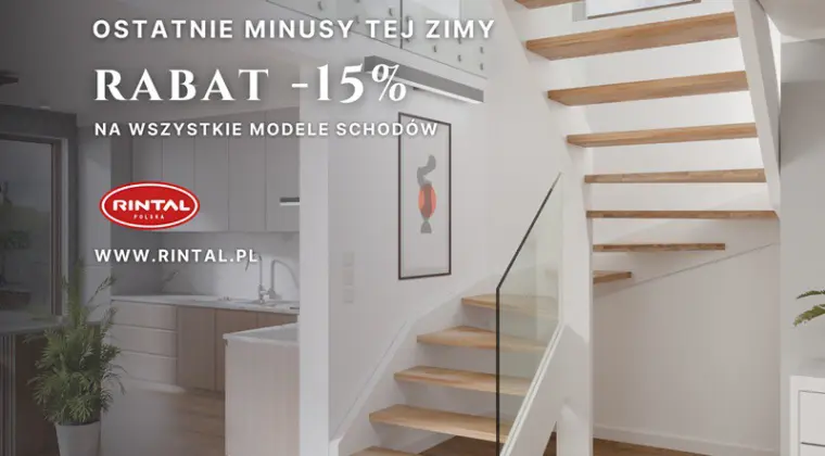 Ostatnie minusy tej zimy? Zostaw je za sobą. Teraz wchodzimy na plus – i to konkretny. -15% na schody na wymiar.