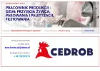 Pracownik Produkcji - Dział Przyjęcia Żywca, Pakowania i Paletyzacji, Filetowania Ujazdówek