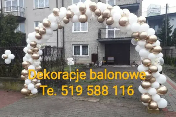 dekoracje balonowe, ozdoby z balonów, balony z helem