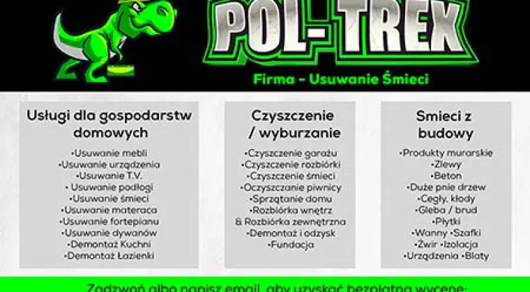 Firma Pol-Trex Usuwanie śmieci