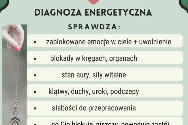 Diagnoza Energetyczna, POZBĄDŹ SIĘ PECHA! zdalnie, energoterapeuta
