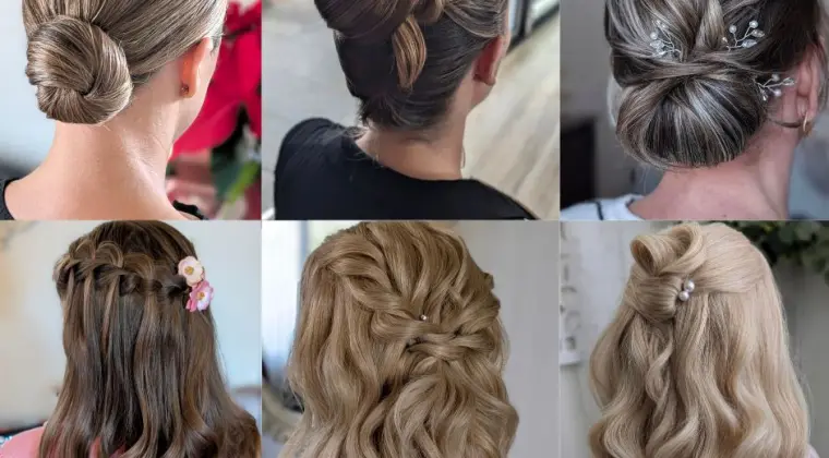 Stylizacja włosów na specjalną okazję - upięcie półupięcie kucyk fale loki NJ
