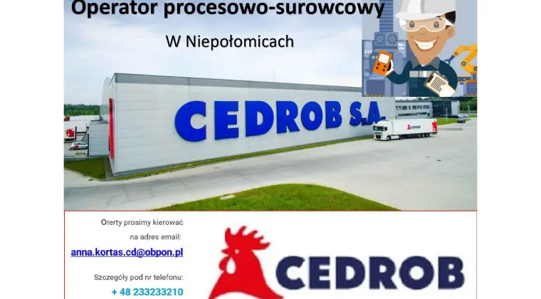 Operator procesowo-surowcowy w Niepołomicach