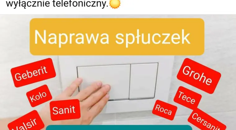 Cały Poznań i okolice obsługujemy,Naprawa spłuczek,Serwis spłuczek,Hydraulik,