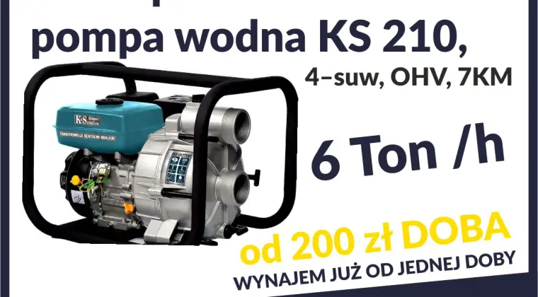 WYNAJEM Kafar Wiertnica Pompa wody Zagęszczarka Usługi koparką / Ładowarką