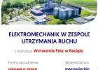 Elektromechanik w Zespole Utrzymania Ruchu