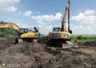 Koparka long,koparka kołowa long kopanie stawów czyszczenie stawów ,koparka z długim ramieniem