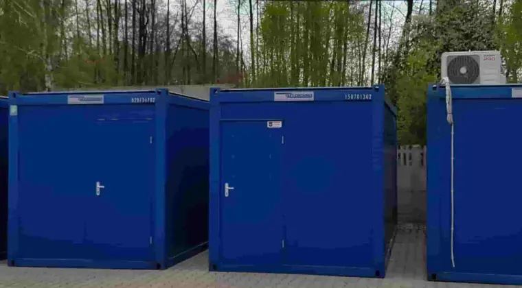 Kontener Biurowy Socjalny Handlowy Magazynowy Budowlany JAK NOWY