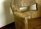 Niepowtarzalny fotel drewniany - wykonany z pnia