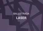 Schody z balustrada laser